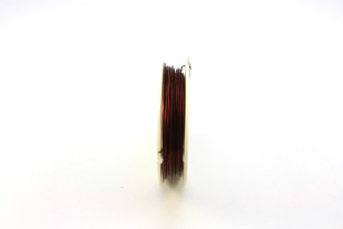 "Gamma" Проволока для бисера металл DG- 2 d 0. 2 мм 10 м №08 под темную медь