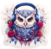 " ФРЕЯ" PZLF- 009 Пазл фигурный деревянный " Сова- меломан" 155 элемент. 