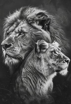 " ФРЕЯ" Пазл 500 элемент. PZL- 500/ 60 Лев и львица