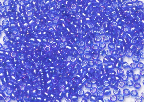 Бисер Япония круглый 11/0 10г 0178 сапфир, радужный прозрачный