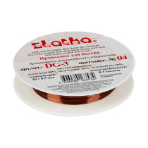 "Gamma" Проволока для бисера металл DG- 3 d 0. 3 мм 10 м №04 под медь