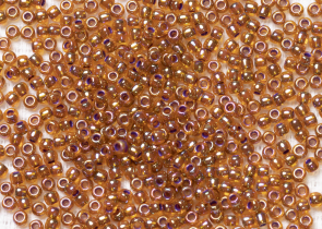 Бисер Япония круглый 11/0 10г 1825 гиацинт/фиолетовый радужный, окрашенный изнутри